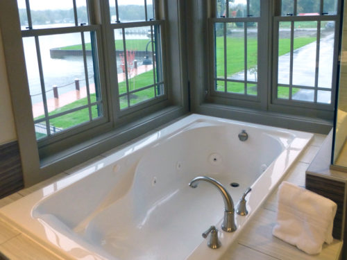 tub in suite, Chautauqua Harbor Hotel, Celoron, NY