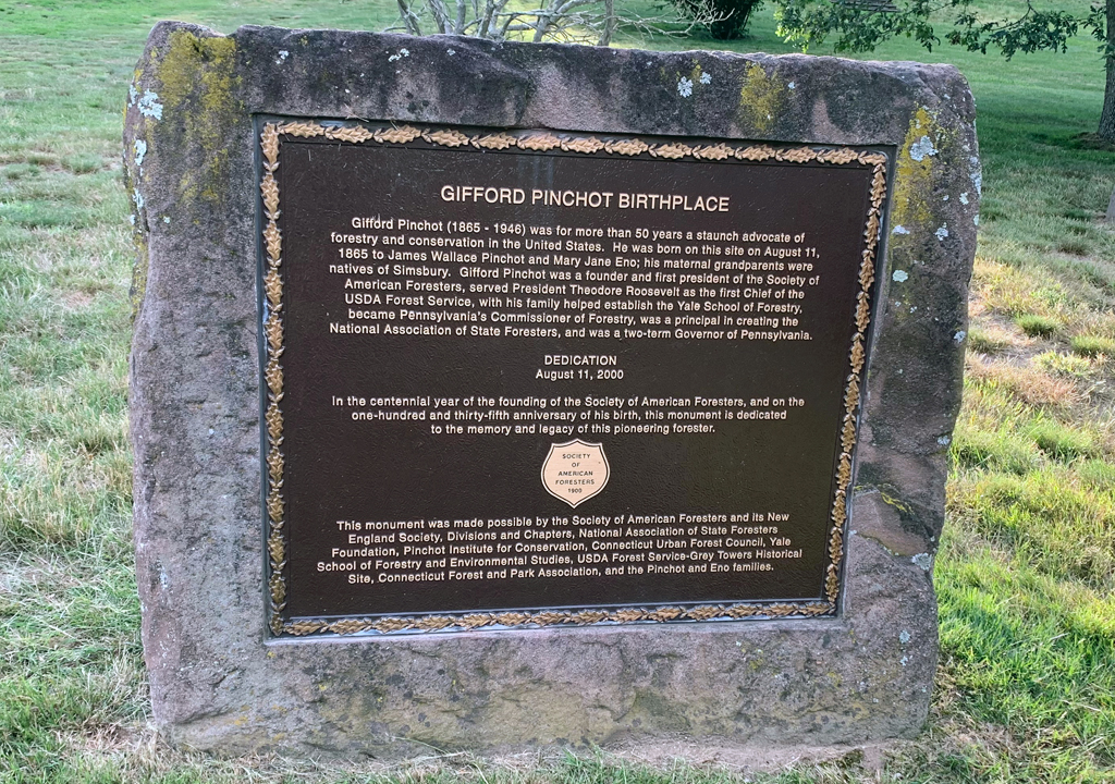 Gifford Pinchot birthplace marker